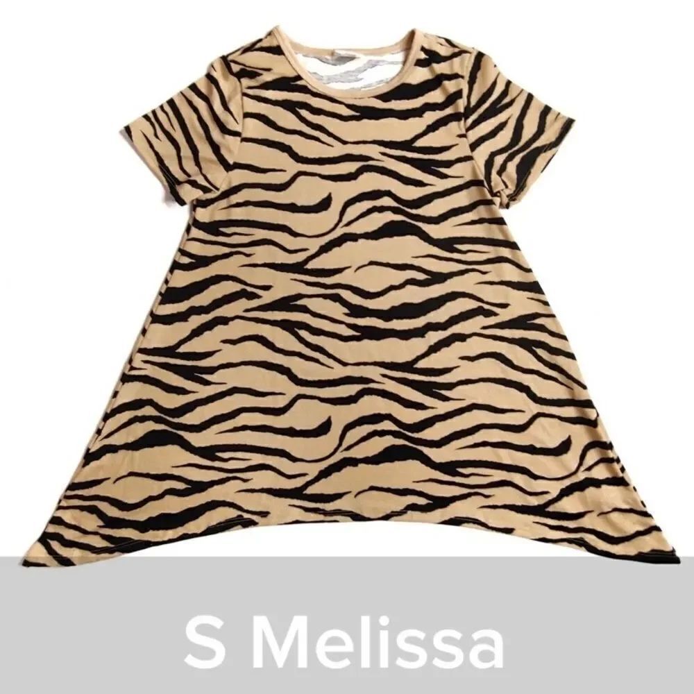 Lularoe Melissa Sharkbite Tunic Top - Size Small